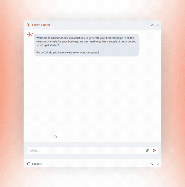 Talk to Fusion Agent: 60 second setup